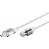 Goobay 74386 jungčių adapteris USB 3.1 Type A RJ45 baltas
