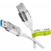 Goobay 74378 jungčių adapteris USB 3.0 Type A RJ45 1,5 m baltas