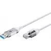 Goobay 74378 jungčių adapteris USB 3.0 Type A RJ45 1,5 m baltas