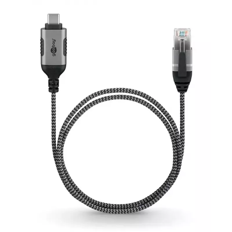 Goobay 74406 Laido jungčių adapteris USB 3.1 Type A RJ45 7,5 m
