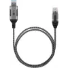 Goobay 74398 jungčių adapteris USB 3.0 Type A RJ45 7,5 m juoda sidabrinė