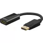 Goobay 75269 Vaizdo Kabelio Adapteris 0,1 m DisplayPort HDMI Juodas