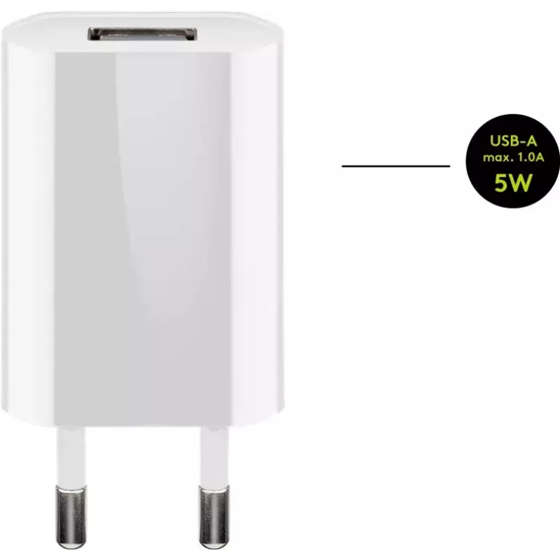 Įkroviklio rinkinys Goobay 5W Apple Lightning vidaus kintamosios srovės mobiliesiems telefonams