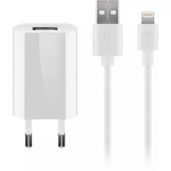 Įkroviklio rinkinys Goobay 5W Apple Lightning vidaus kintamosios srovės mobiliesiems telefonams