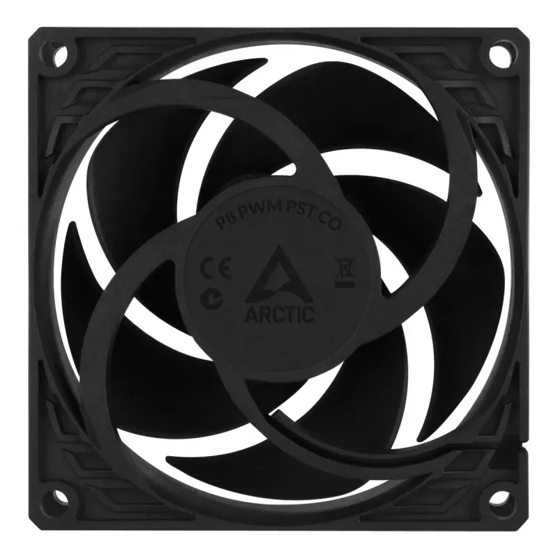 ARCTIC P8 PWM PST CO - Slėgiui optimizuotas 80 mm ventiliatorius su PWM PST, skirtas nuolatiniam darbui