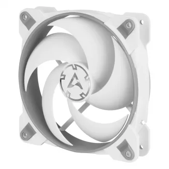 ARCTIC BioniX P120 (Pilka/Balta) – Slėgiui optimizuotas 120 mm žaidimų ventiliatorius su PWM PST