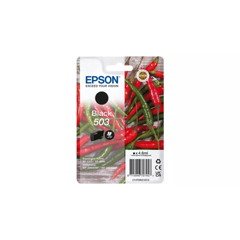 Epson 503 rašalo kasetė 1 vnt. Originali standartinės talpos juoda