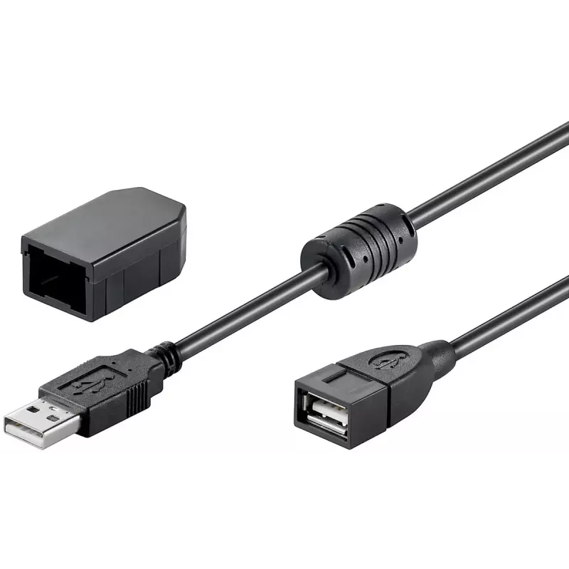 USB kabelis Goobay 93284 USB 2.0 2 m USB A Juodas