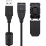 USB kabelis Goobay 93284 USB 2.0 2 m USB A Juodas