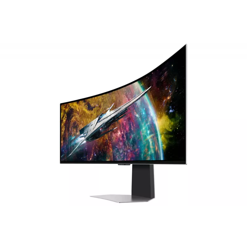 Samsung G95SC kompiuterio monitorius 124,5 cm (49 colių) 5120 x 1440 Dual QHD OLED sidabrinis