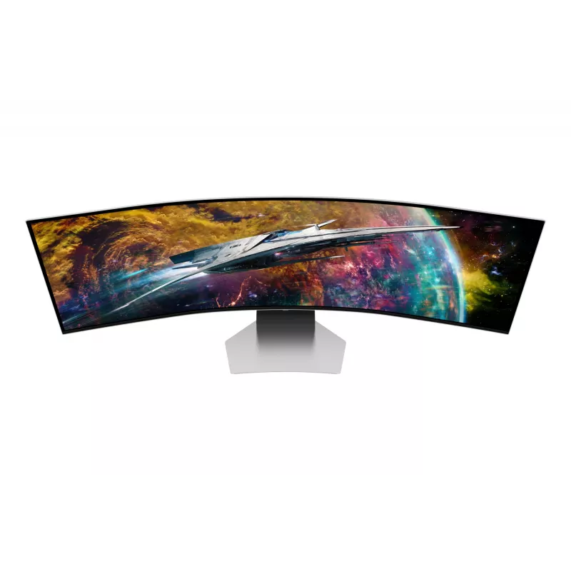 Samsung G95SC kompiuterio monitorius 124,5 cm (49 colių) 5120 x 1440 Dual QHD OLED sidabrinis