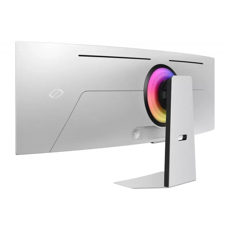 Samsung G95SC kompiuterio monitorius 124,5 cm (49 colių) 5120 x 1440 Dual QHD OLED sidabrinis