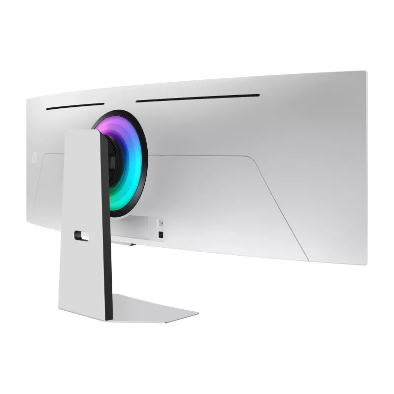 Samsung G95SC kompiuterio monitorius 124,5 cm (49 colių) 5120 x 1440 Dual QHD OLED sidabrinis