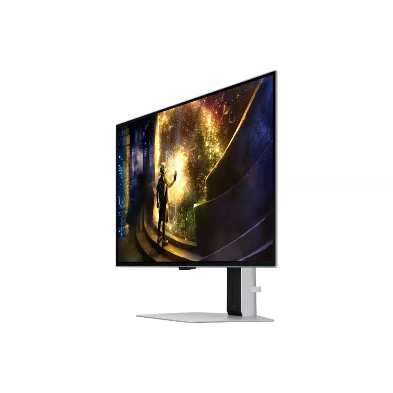 Samsung G61SD kompiuterio monitorius 68,6 cm (27 colių) 2560 x 1440 pikselių Quad HD OLED sidabrinis
