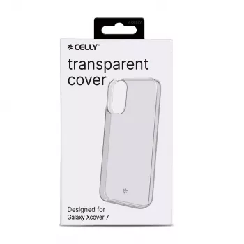 Dėklas Celly Galaxy Xcover 7 permatomas vienspalvis