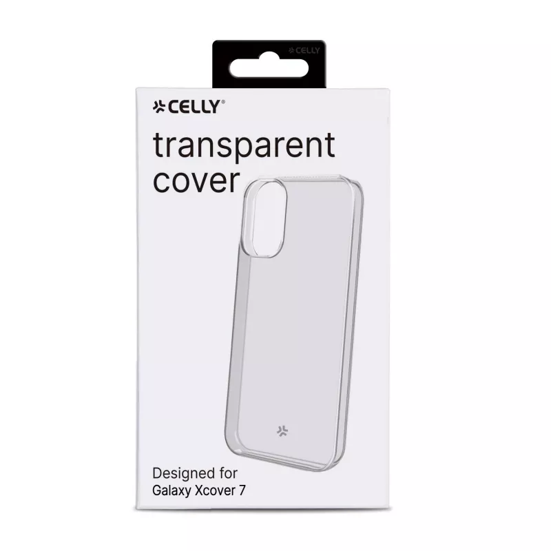 Dėklas Celly Galaxy Xcover 7 permatomas vienspalvis