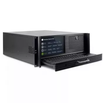 Serverio korpusas Inter-Tech 4U 4452-TFT stovo juodas