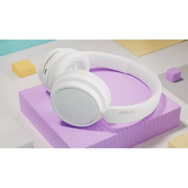 Philips 5000 serija TAH5209WT/00 ausinės / laisvų rankų įranga Belaidis Ant galvos dedamas Skambučiai / Muzika Balta