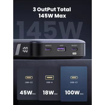 Nešiojama išorinė baterija Ugreen 90597A 25000 mAh