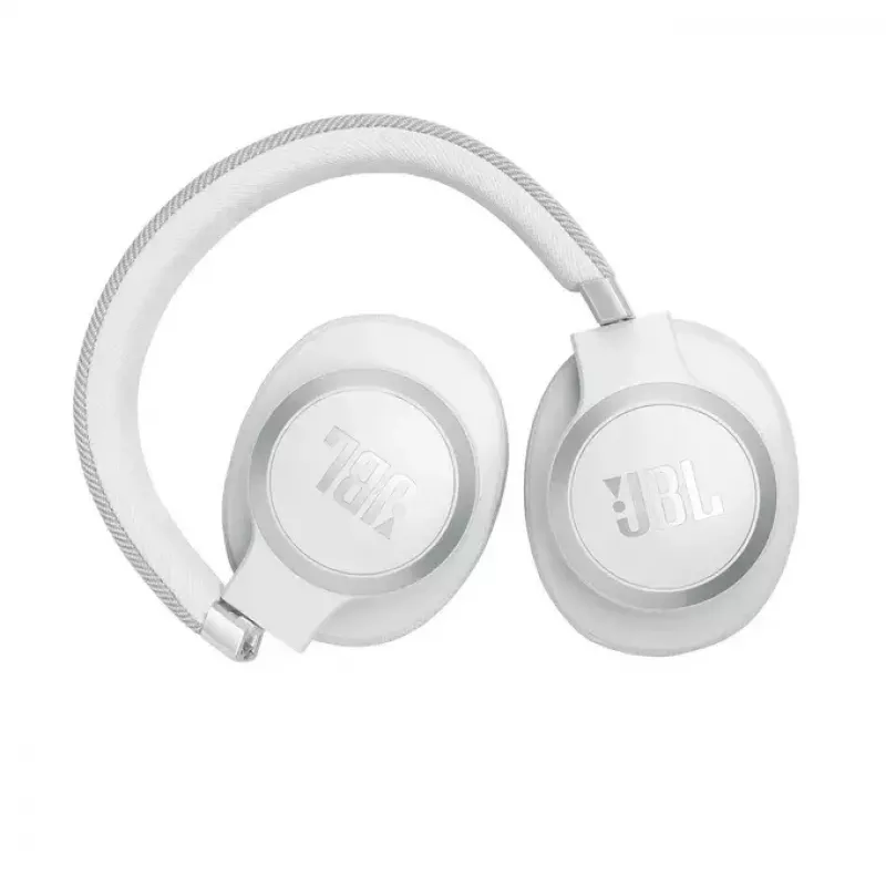 JBL Live 770NC ausinės belaidės ant ausų skambučiams/muzikai Bluetooth balta