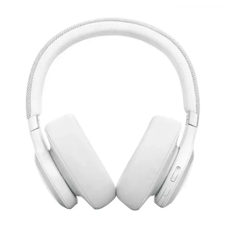 JBL Live 770NC ausinės belaidės ant ausų skambučiams/muzikai Bluetooth balta