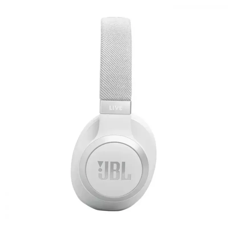 JBL Live 770NC ausinės belaidės ant ausų skambučiams/muzikai Bluetooth balta