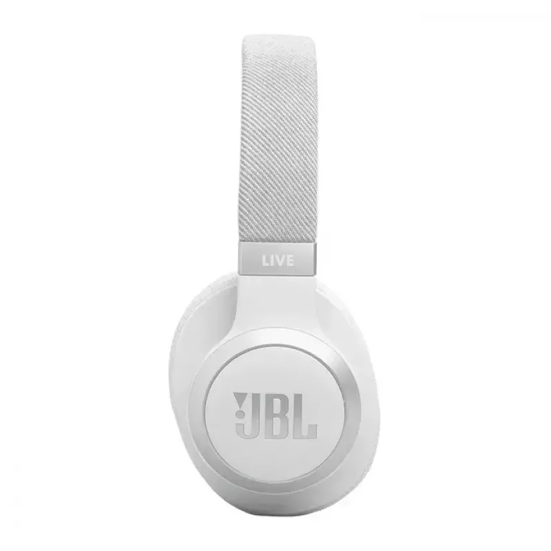 JBL Live 770NC ausinės belaidės ant ausų skambučiams/muzikai Bluetooth balta