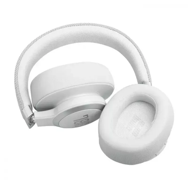 JBL Live 770NC ausinės belaidės ant ausų skambučiams/muzikai Bluetooth balta