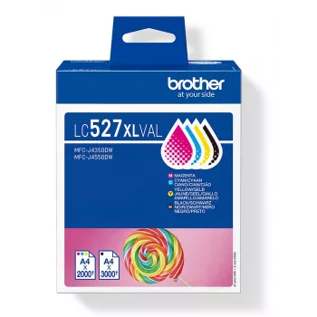 Kasetė Brother LC-527XLVAL daugiapaketė MFCJ4350DW/4550DW spalvota