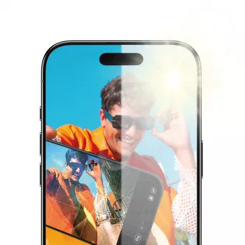 PanzerGlass antirefleksinis „Armor“ ekrano apsauga, skirta „iPhone Air“ – atspari įbrėžimams ir smūgiams