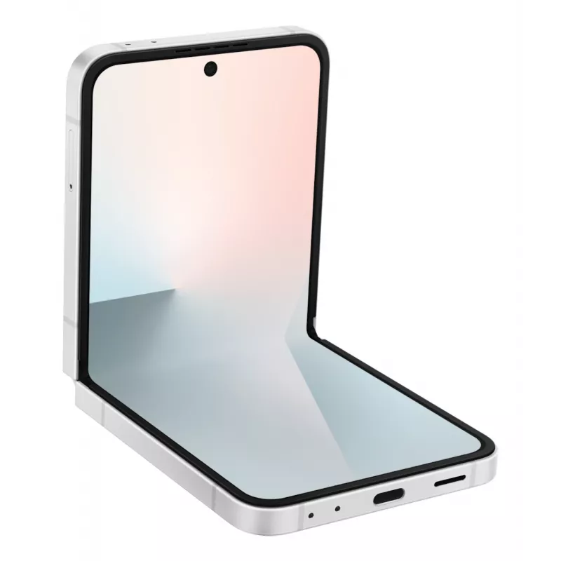Samsung Galaxy Z Flip7 FE, 17 cm (6,7 colio), 2640 x 1080 pikselių, 8 GB, 128 GB, 50 MP, balta