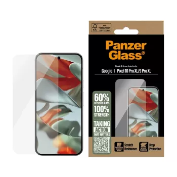 PanzerGlass ekrano/galinės dalies apsauga, skirta „Google Pixel 10 Pro XL / 9 Pro XL“, skaidri, 1 vnt. (PG92324)
