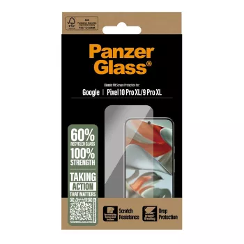 PanzerGlass ekrano/galinės dalies apsauga, skirta „Google Pixel 10 Pro XL / 9 Pro XL“, skaidri, 1 vnt. (PG92324)
