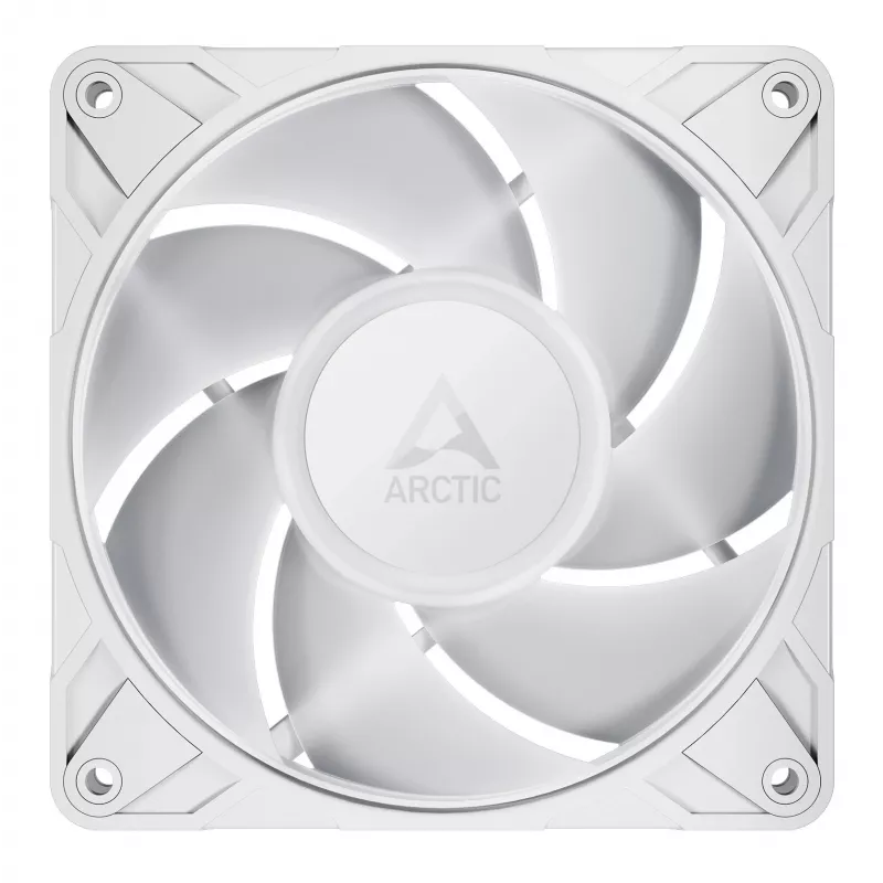 ARCTIC Freezer P12 Pro A-RGB (balta) – 3 vnt. pakuotė 120 mm A-RGB PWM ventiliatorius su kabelių skirstytuvu