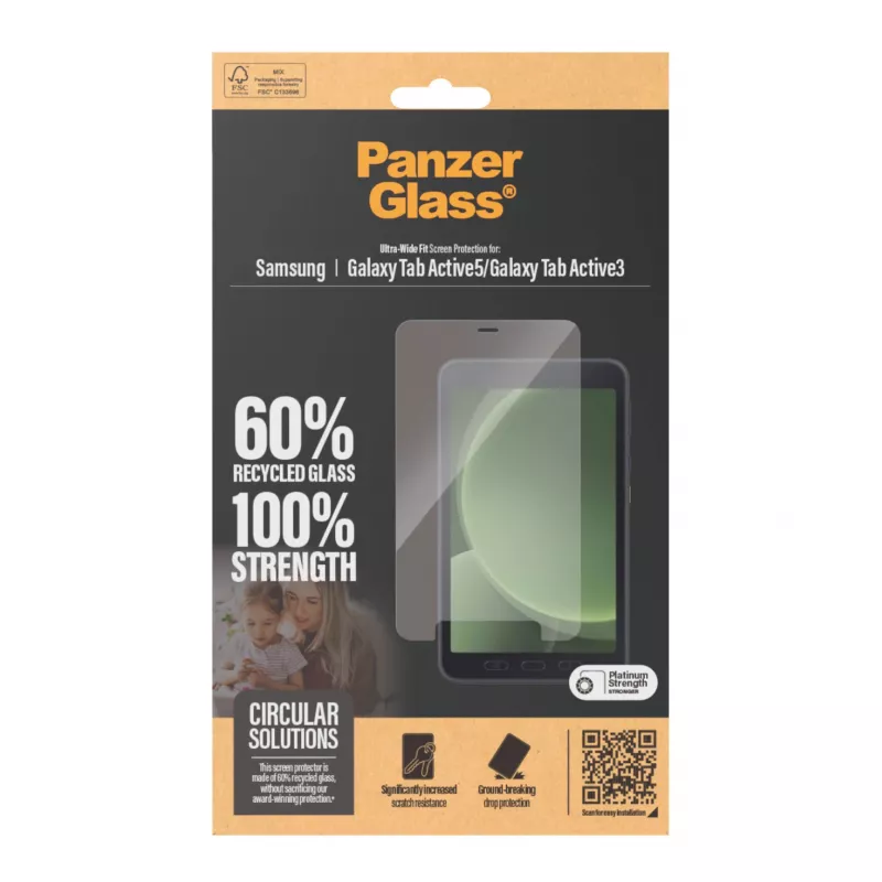“PanzerGlass®” ekrano apsauga “Samsung Galaxy Tab Active5” | “Active3” | itin plati apsauga