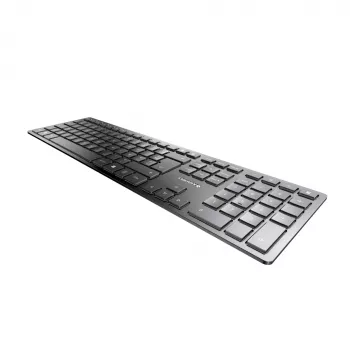 CHERRY KW 9100 plonas plona belaidė klaviatūra RF belaidė + Bluetooth AZERTY prancūzų Juoda