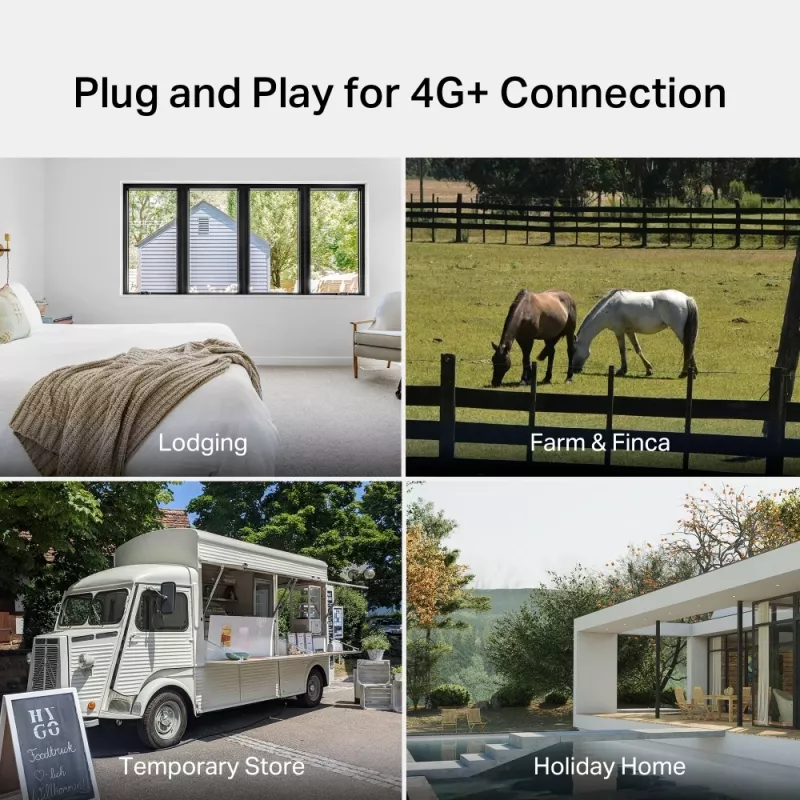 TP-Link Archer 4G+ Cat6 AC1200 belaidis dviejų juostų gigabitinis maršruto parinktuvas
