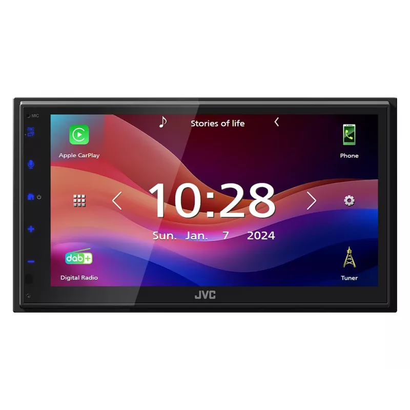 JVC KW-M695DBW automobilinis medijos imtuvas Juodas Wi-Fi 200 W Bluetooth
