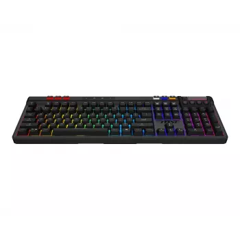 MSI Strike Pro Wireless tylioji mechaninė žaidimų klaviatūra, DE (QWERTZ) išdėstymas, juoda