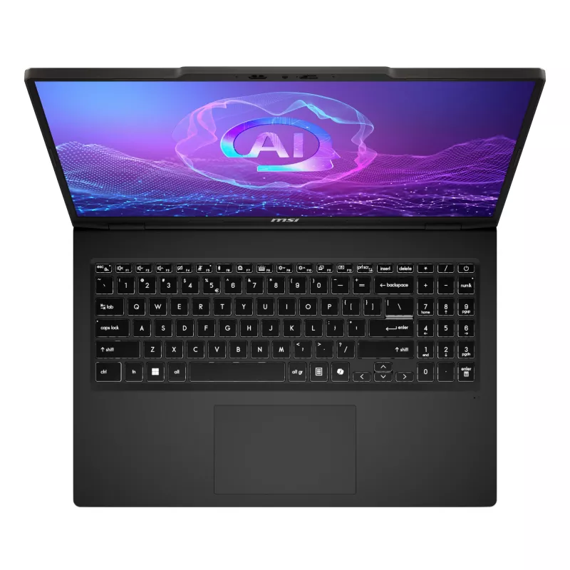Nešiojamas kompiuteris MSI Venture A16 AI+ A3HMG-036DE — 16 colių 2K (2048×1280), AMD Ryzen AI 7 340 2 GHz, 16 GB DDR5, 1 TB SSD, RTX 5050, Windows 11 Home, pilka