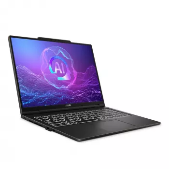Nešiojamas kompiuteris MSI VenturePro A16 AI+ A3HWEG-003DE — AMD Ryzen AI 7 350, 16 colių 2K (2048×1280), 16 GB DDR5, 1 TB SSD, NVIDIA GeForce RTX 5050, Windows 11 Home, Pilka