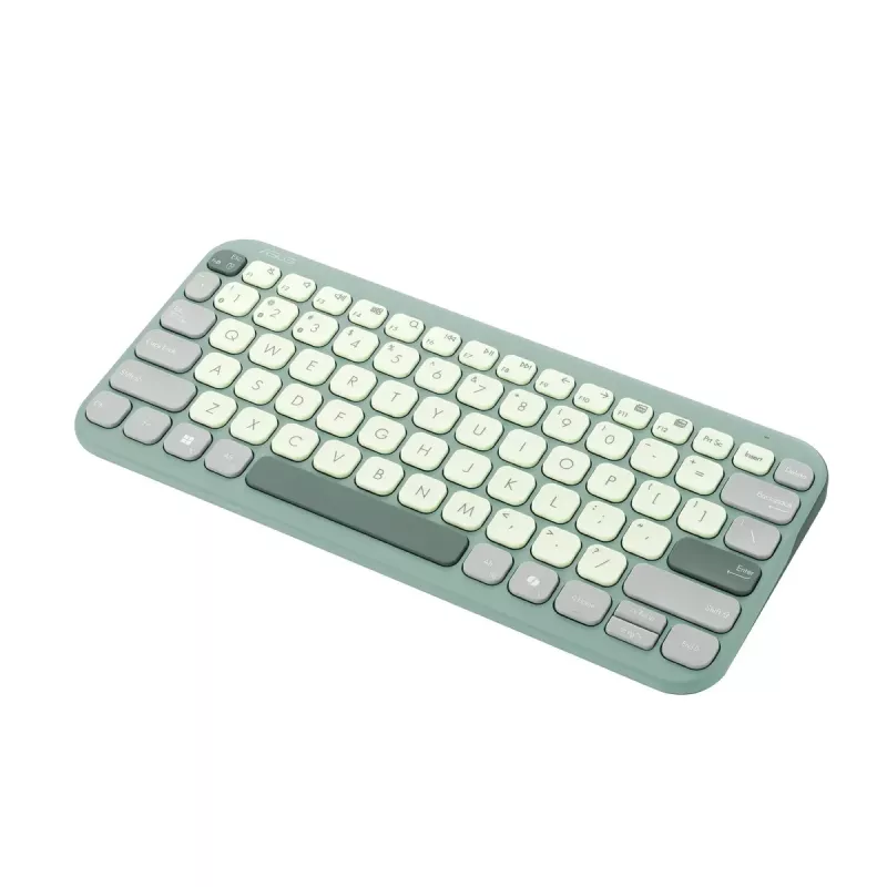 ASUS KW100 /GN/GE/81 klaviatūra Namai Bluetooth QWERTZ Vokiška Žalia, Šviesiai žalia