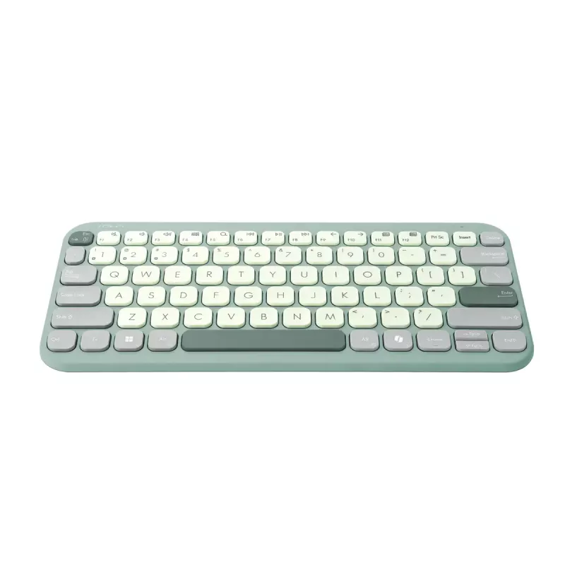 ASUS KW100 /GN/GE/81 klaviatūra Namai Bluetooth QWERTZ Vokiška Žalia, Šviesiai žalia