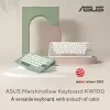 ASUS KW100 /GN/GE/81 klaviatūra Namai Bluetooth QWERTZ Vokiška Žalia, Šviesiai žalia