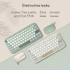 ASUS KW100 /GN/GE/81 klaviatūra Namai Bluetooth QWERTZ Vokiška Žalia, Šviesiai žalia