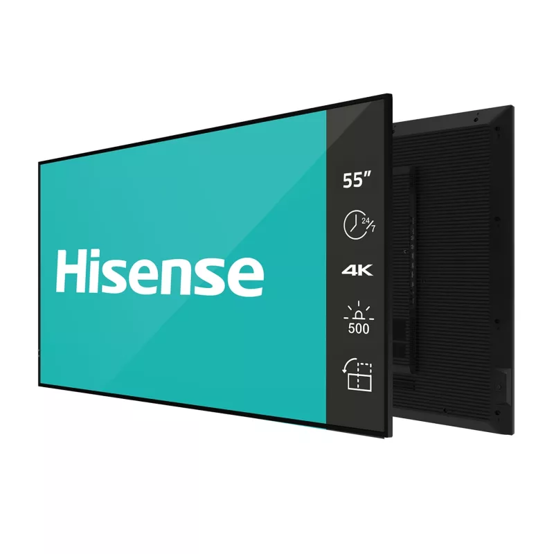 „Hisense“ 55 colių E5QTUK QLED FHD išmanusis televizorius su „Freely“, skaitmenine A lenta, 139,7 cm (55 coliai), 3840 x 2160 pikselių, „Wi-Fi“, 24/7