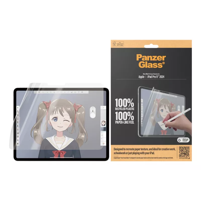 PanzerGlass ® GraphicPaper® Ekrano apsauga iPad Pro 11'' (2024-2025) | Itin platus pritaikymas