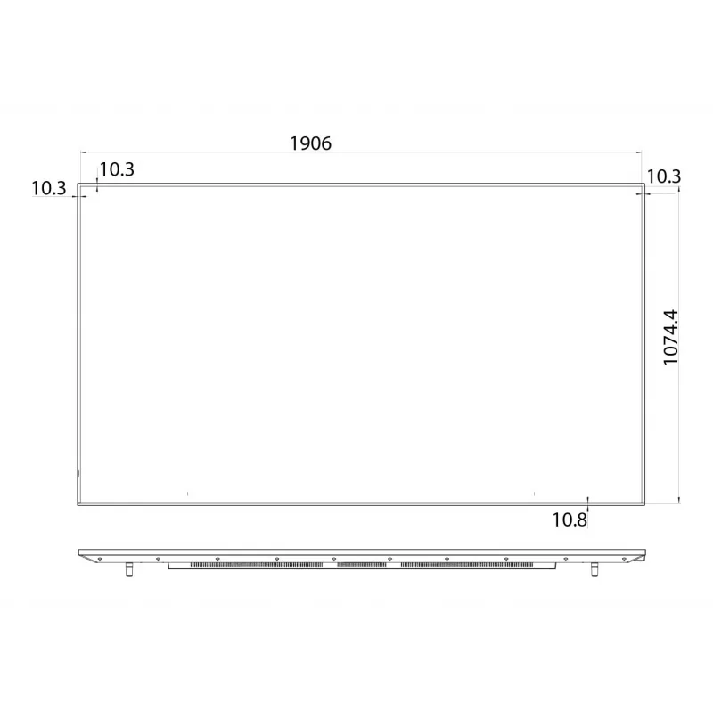 Hisense 86 colių E5QTUK QLED FHD išmanusis televizorius su Freely, skaitmenine lenta, 2,18 m (86 colių), 3840 x 2160 pikselių, Wi-Fi, 24/7