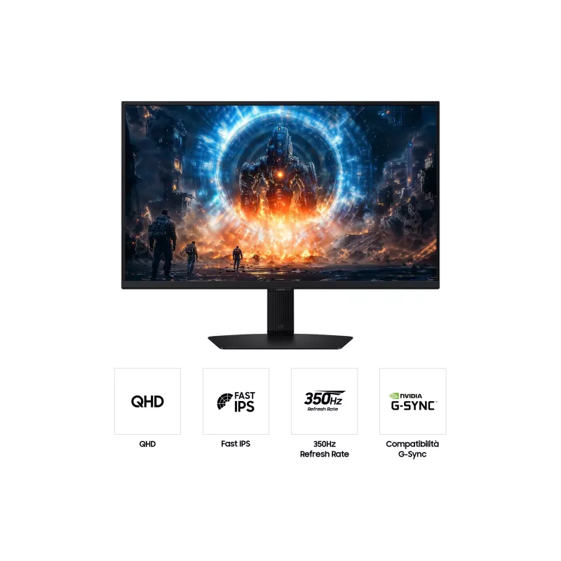 Samsung G60F kompiuterio monitorius 68,6 cm (27 colių) 2560 x 1440 pikselių Quad HD LCD juodas