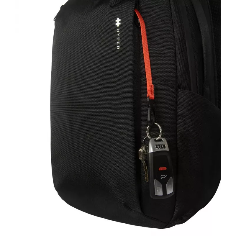 Kuprinė HYPER HyperPack HP21PBKGL nešiojamiesiems kompiuteriams iki 40,6 cm (16 colių) — juoda, PET / poliesteris